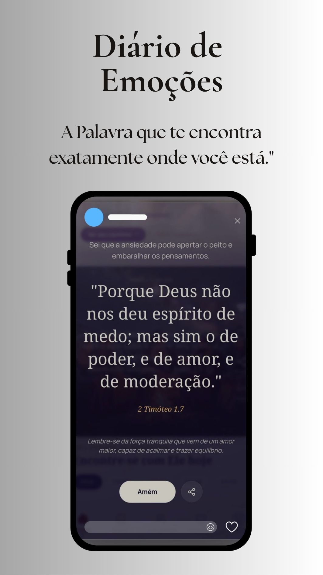 Diário de Emoções — a Palavra que te encontra exatamente onde você está